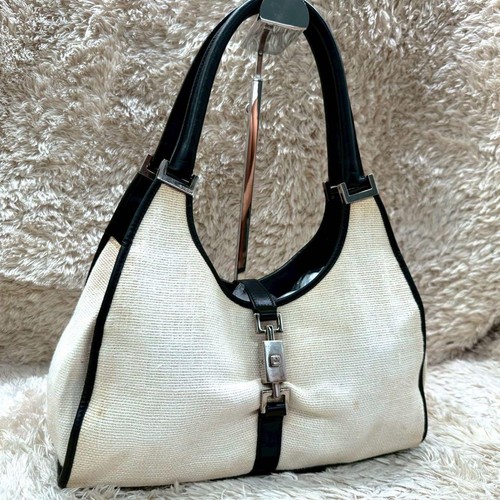 Borsa gucci jackie tela bianca - jackie,