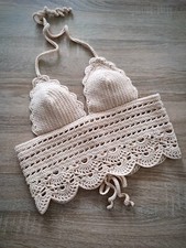 Crop top uncinetto fatto a mano