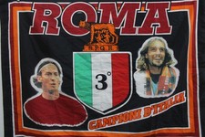 Bandiera flag Calcio ROMA 2001/02 bufanda Schal écharpe