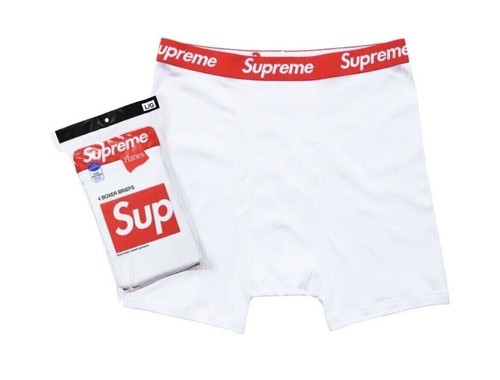 Supreme hanes boxer white - supreme,