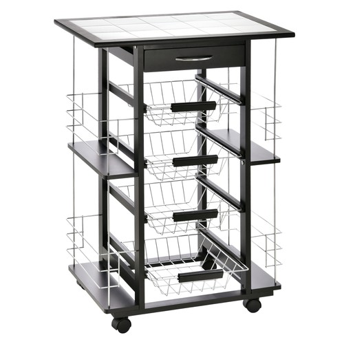 Homcom carrello cucina - carrello, da