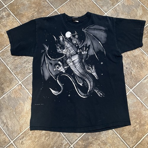 Shirt vintage drago blu - vintage,
