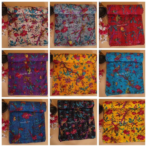Copriletto trapuntato kantha - copriletto,