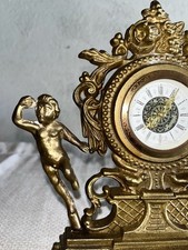 ANTICO OROLOGIO DA TAVOLO IN FUNZIONANTE