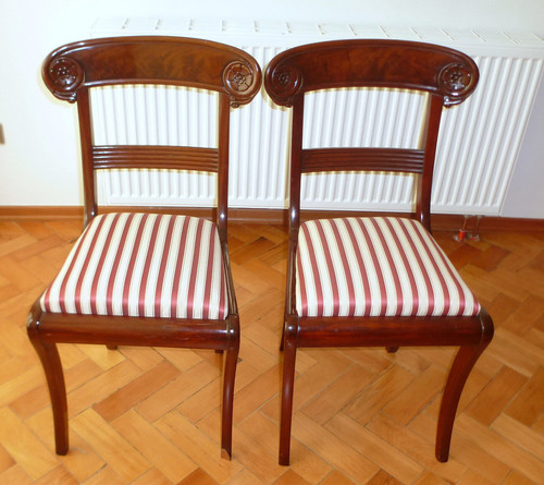 Due sedie biedermeier intorno - biedermeier,
