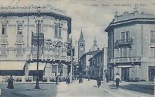 Busto Arsizio Piazza Garibaldi via Milano cartolina Varese