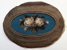 Minuscolo ricamo - miniatura con perline - Stile  Biedermeier - XIX secolo