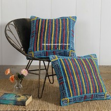 Boho Cuscino Cover 18 " - Trapuntato Testurizzati Intessuto a Mano Coperta 45x45