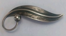 Spilla vintage Delfino foglia