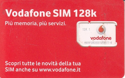 Vodafone sim 128k da - @,