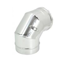 CURVA GOMITO 90° CON ISPEZIONE ADERENTE - INOX - PER STUFE e CAMINI