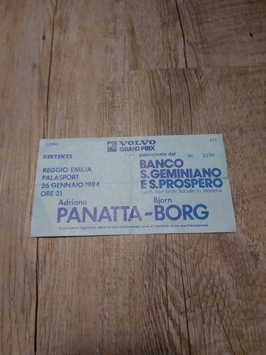 Biglietto tennis panatta borg - panatta,