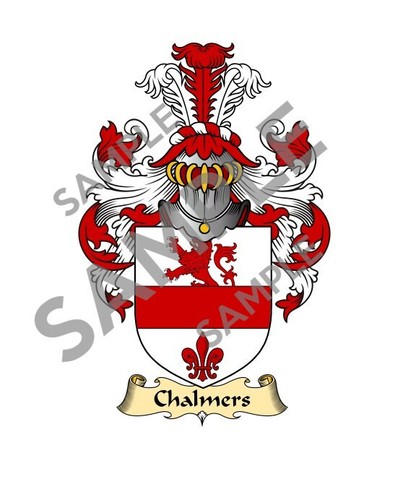 Adesivo chalmers cognome - adesivo,