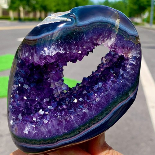 585g ametista naturale geode - 585g,