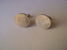 SET UOMO e DONNA coordinato 10 lire repubblica italiana gemelli pendente orecch.