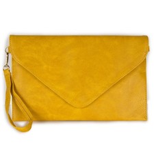 Borsa busta gialla donna