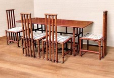 Set Tavolo In Bambù E 4 Sedie