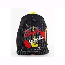 ZAINO Alex & Co Zainettto Superstar  per bambini, Poliestere, Nero, 46 cm