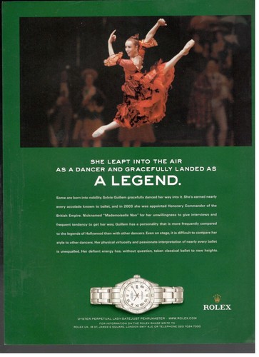 Rolex sylvie guillem - rolex,