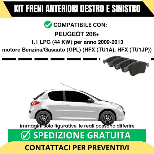 Pastiglie freno anteriori per - pastiglie,