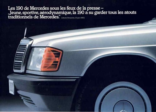 Brochure mercedes 190 - brochure,