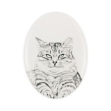 Gatto Siberiano lapide con la