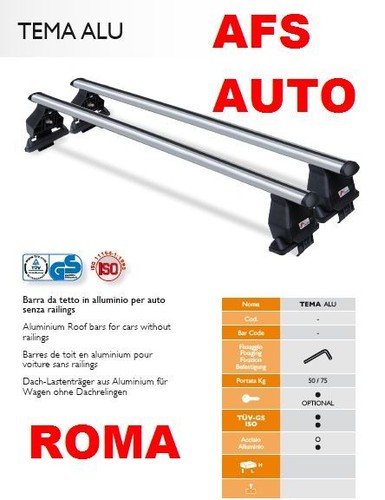 Barre portatutto alluminio - barre,