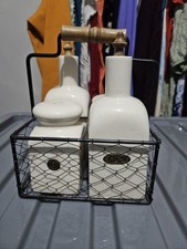 Country Condiment Set -ceramic