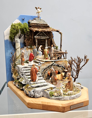 Presepe realizzato mano con - presepe,