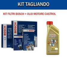 KIT TAGLIANDO FILTRI BOSCH +  8 OLIO CASTROL 5W30 BMW X3 E83 3.0 D 160KW 218CV