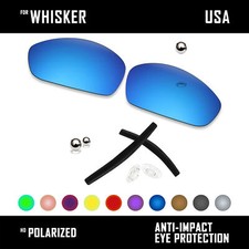 Kit lenti e gomma polarizzate di ricambio antigraffio per occhiali da sole Oakley Whisker