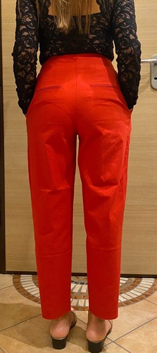 Pantalone benetton donna rosso - pantalone,