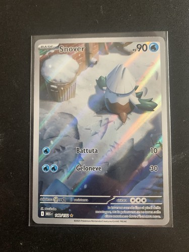 Carta pokémon snover - carta,