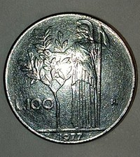 Moneta rara 100 Lire Minerva