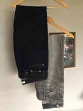 Due paia jeans uomo grigio blu 32x32