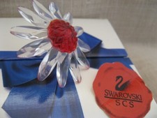 SWAROVSKI SCS MARGHERITA ROSSA REGALO RINNOVO 2000 CONFEZIONE ORIGINALE 
