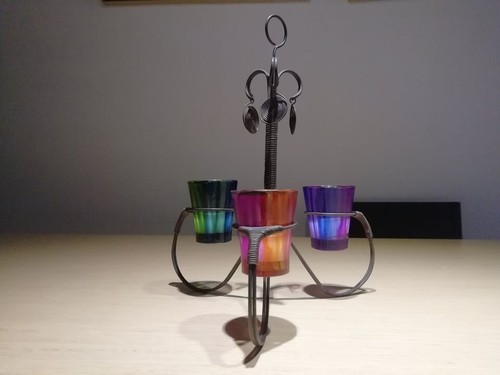 Portacandele design ferro - portacandele,