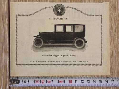 Antica pubblicità 1923 auto - 1923,