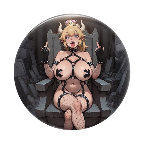 Spilla grande bowsette - 37, mm