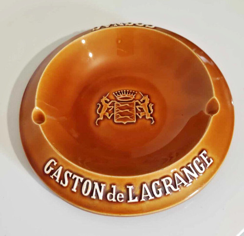 Jolie cendrier marron cognac - cendrier, "cognac