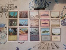 Lotto Mtg Set Completo Land Revised 15/15 Carte Magic The Gathering