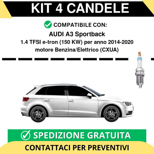 Kit candele per - 4, audi
