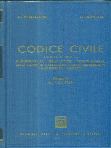 Codice civile tomo ii - codice,