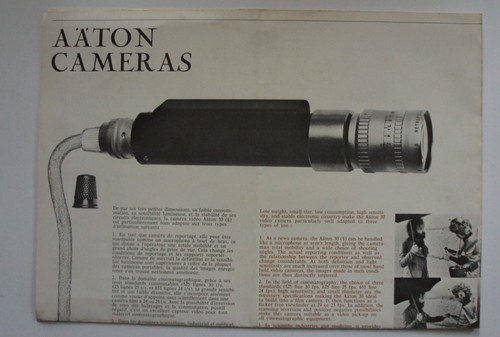 Aaton cameras document - aaton, cameras.