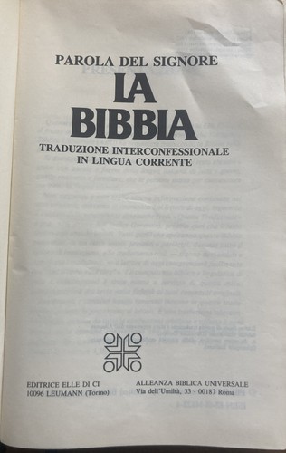 Parola del signore bibbia - signore., la