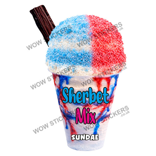 Adesivo furgone gelato sherbet - adesivo,