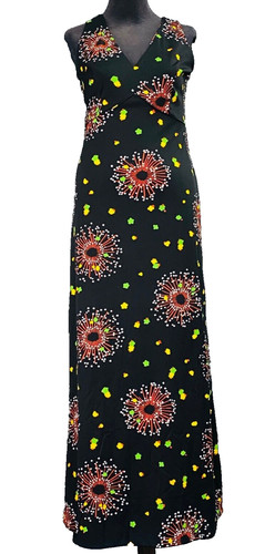 Abito vintage anni nero - abito,