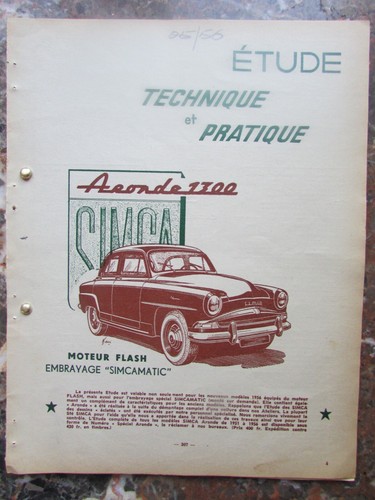 Simca aronde 1300 lot 4 - simca,