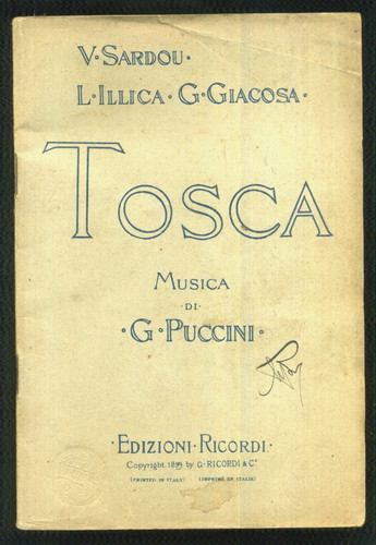 Libretto opera tosca g - d'opera,