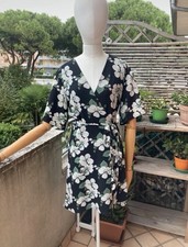 Vestito a portafoglio fantasia floreale taglia M